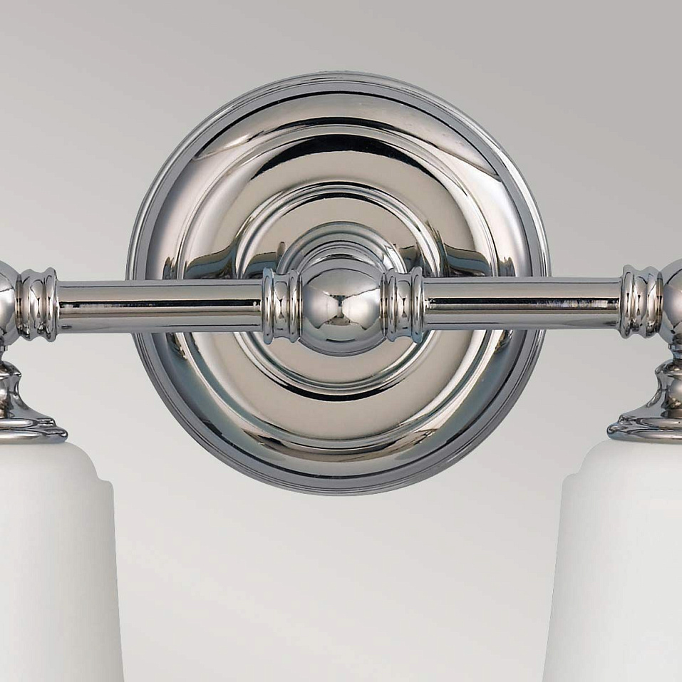 FE-HUGOLAKE2BATH HUGOLAKE Polished Chrome /Opal Glass//прозрачное настенный G9 LED 2х3.5  х   
