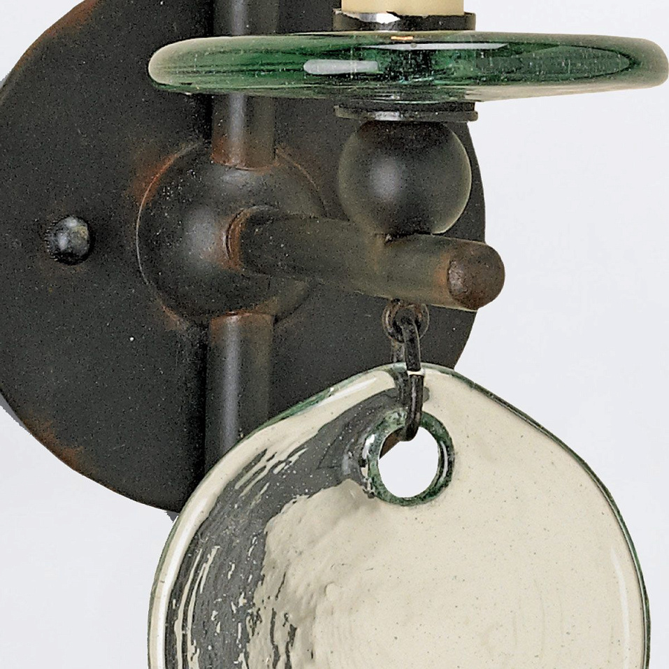 QNC-SETHOS-WB-ABK SETHOS Old Iron/Recycled Glass /// настенный E14 1х60  х   
