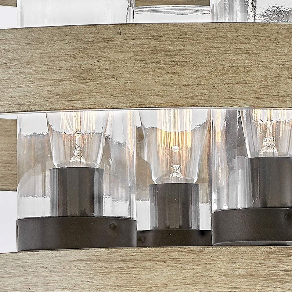 QN-RIVERWOOD4  RIVERWOOD Warm Bronze with Warm Ash accents /Clear// подвесной E27 4х60  х   