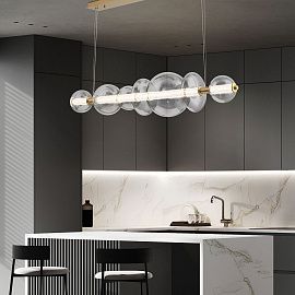 QN-ATOMO-LP7-BG  ATOMO Brushed Gold /Clear// подвесной LED 1х46  х  QN-ATOMO-LP7-BG 