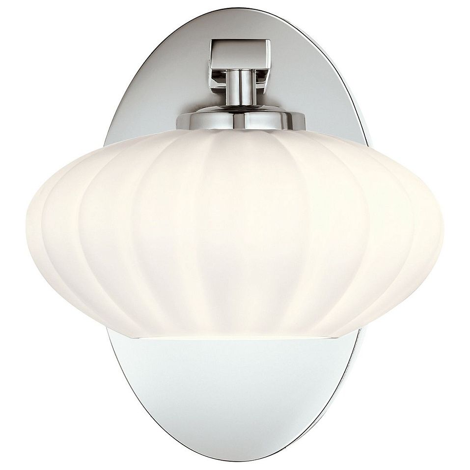 QN-PIM1-PC PIM Polished Chrome/Opal white// настенный G9 LED 1х3  х   