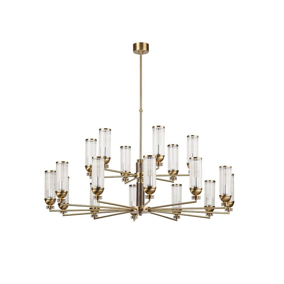 IZA-ZW-12+6(P/4)T IZANO patina/braun/clear// подвесной E14 18х40  х   