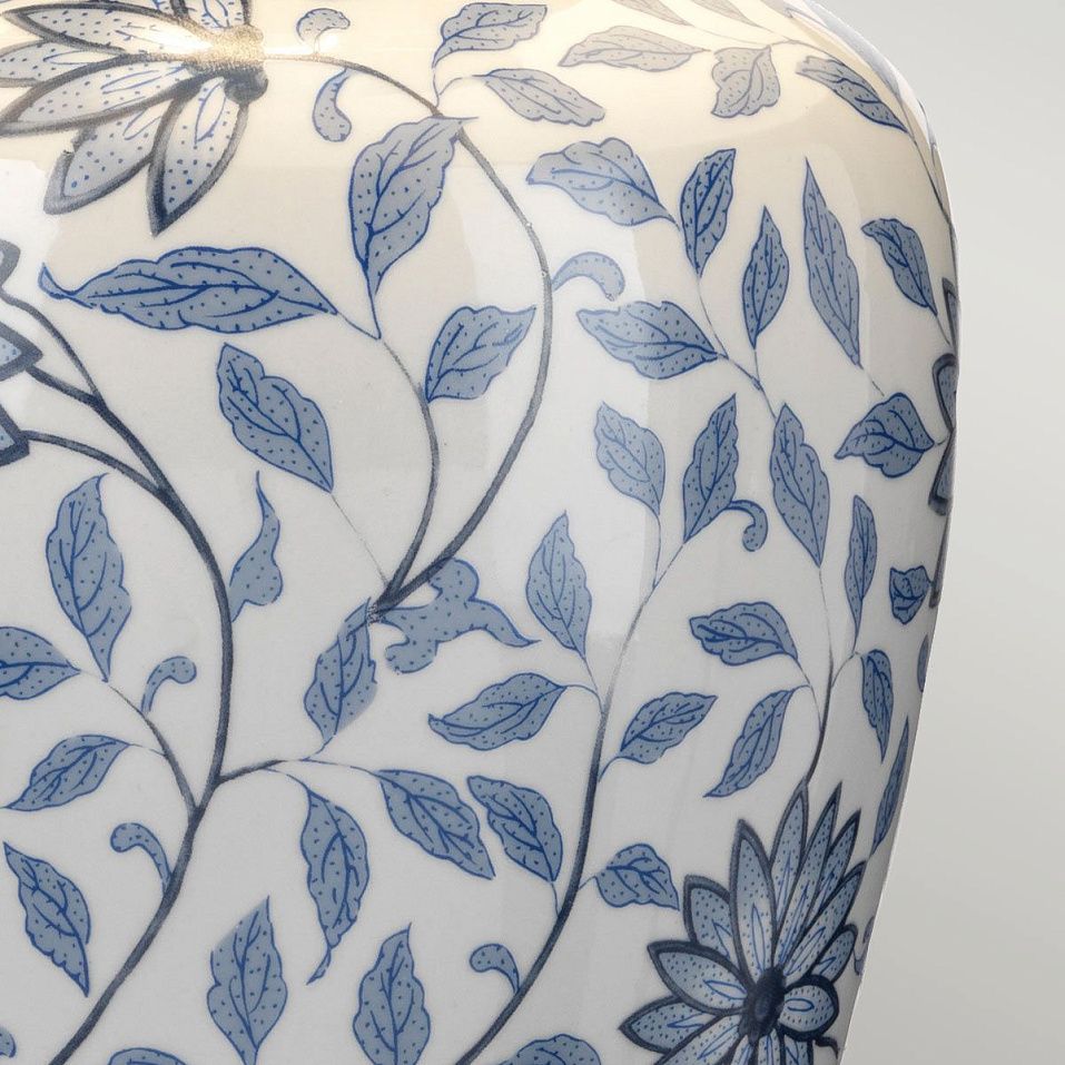 DL-YING-TL YING Blue and White,Dark wood/White// настольный E27 1х60  х   