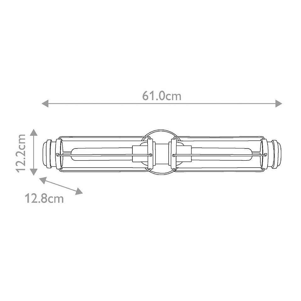 HK-MASTHEAD2-HBBK MASTHEAD Heritage Brass & Black /Clear// настенный E27 2х40  х   