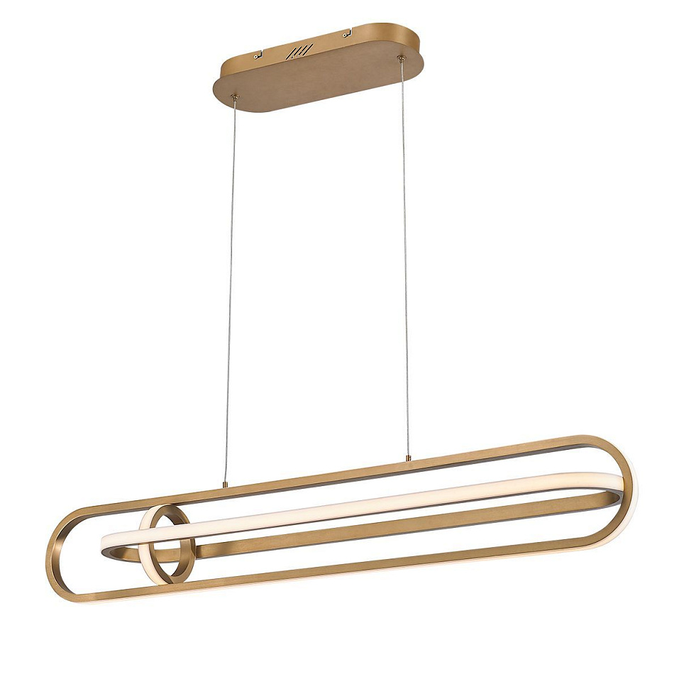 QN-DEMARK-LP-BG DEMARK Brushed Gold///белый подвесной LED 1х58  х   