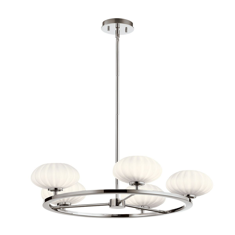 QN-PIM5-PC PIM Polished Chrom/Opal White// подвесной G9 LED 5х3  х   