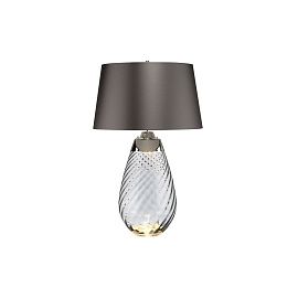 LENA-TL-L-SMOKE LENA дымчатый/никель/темно-серый// настольный E27 1х60 GU10LED 1х7  LENA-TL-L-SMOKE