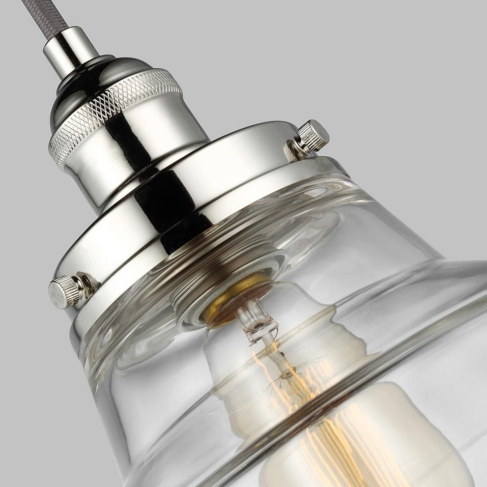 FE-BASKIN-P-A-PN BASKIN Polished Nickel /Clear// подвесной E27 1х60  х   