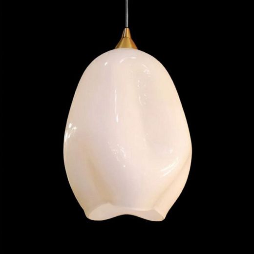 TULIP MOLOKO TULIP сатинированная латунь/прозрачный шнур/белый// подвесной E27 1х60  х  TULIP MOLOKO