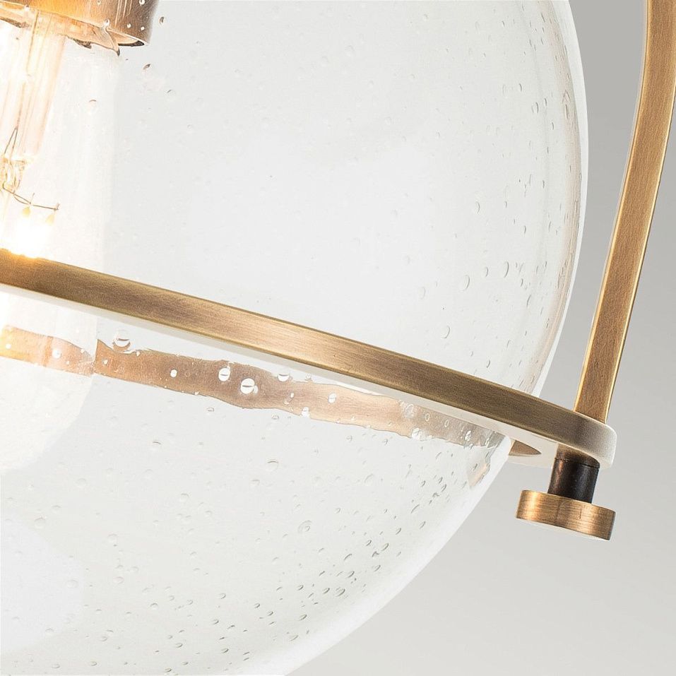 QN-SOMERSET-F-C-HB SOMERSET Heritage Brass/Clear// потолочный E27 1х60  х   