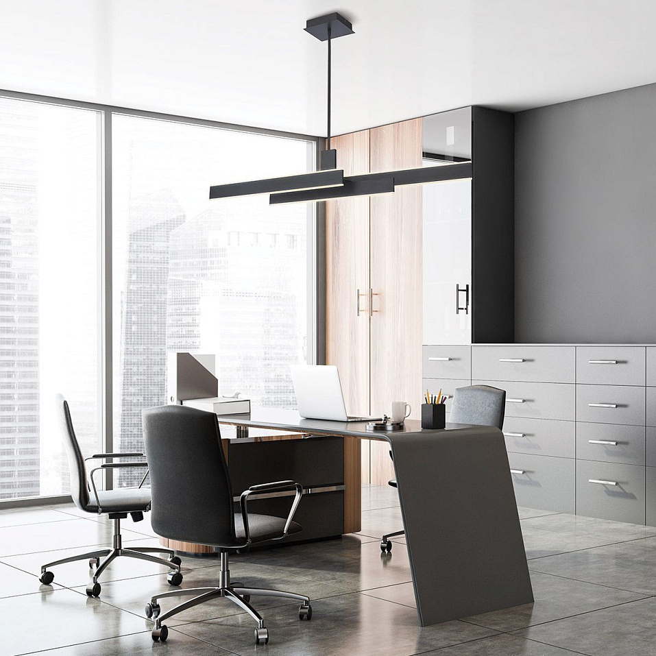 QN-CAMENO-LP-BK CAMENO Matte Black///белый подвесной LED 1х74  х   
