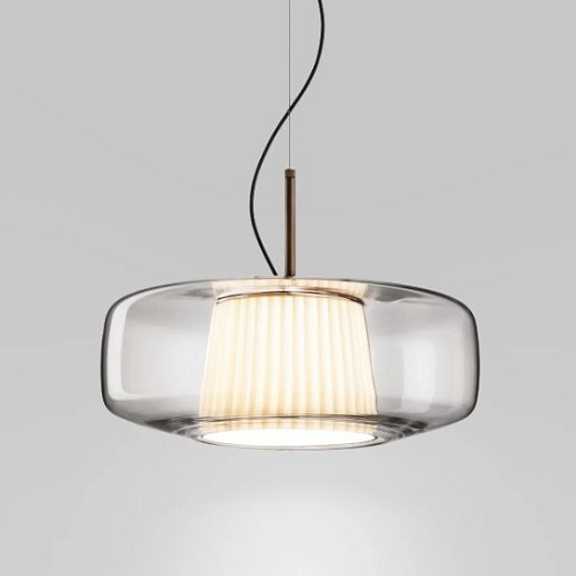 PLISSE' SPG CR/PS BR2 3000 DIM2    MATT BRONZE/CRYSTAL// подвесной LED 1х12  х  PLISSE' SPG CR/PS BR2 3000 DIM2  