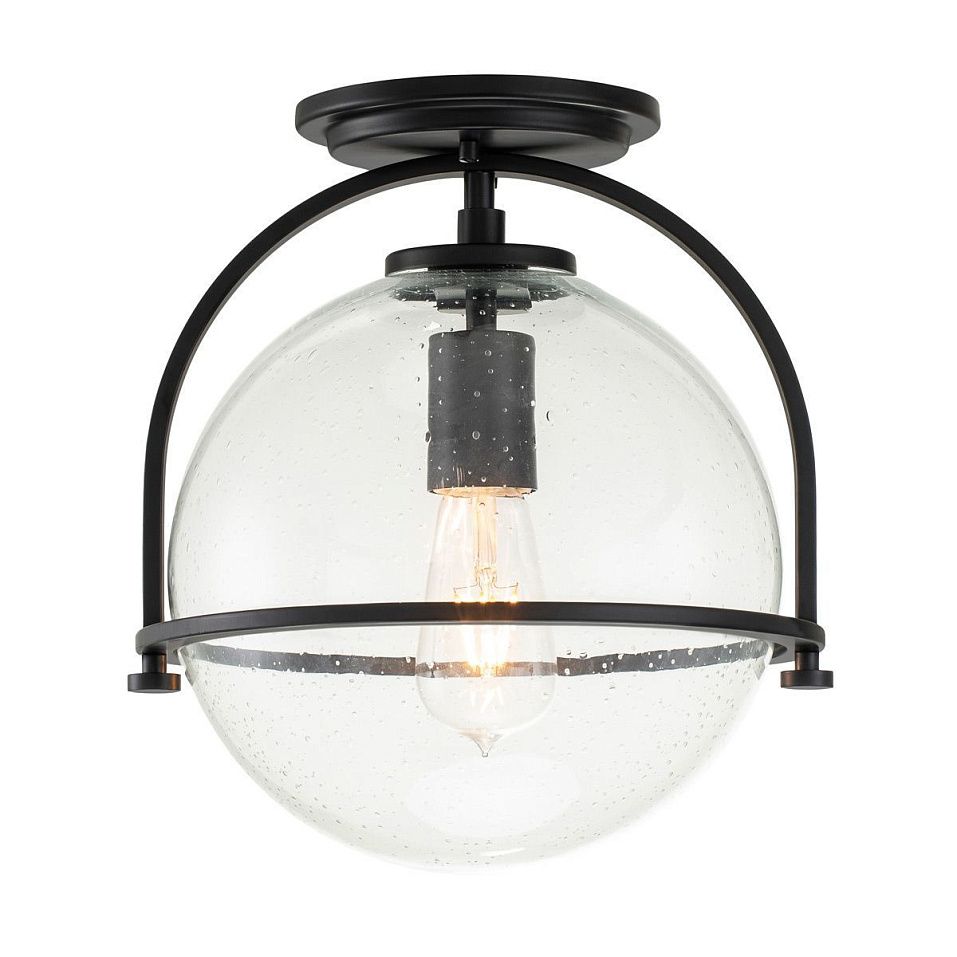 QN-SOMERSET-F-C-BK SOMERSET Black/Clear// потолочный E27 1х60  х   