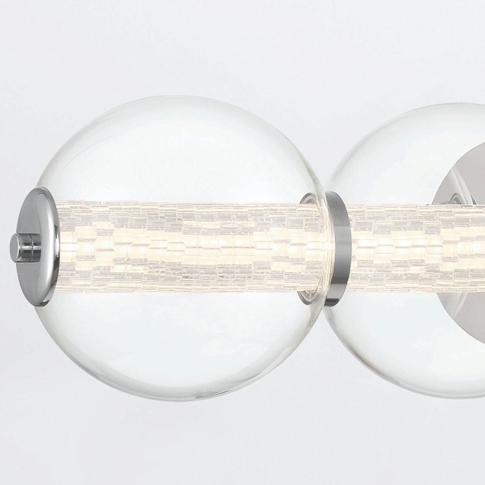 QN-ATOMO-4W-PC ATOMO Polished Chrome/Clear// настенный LED 1х13  х   