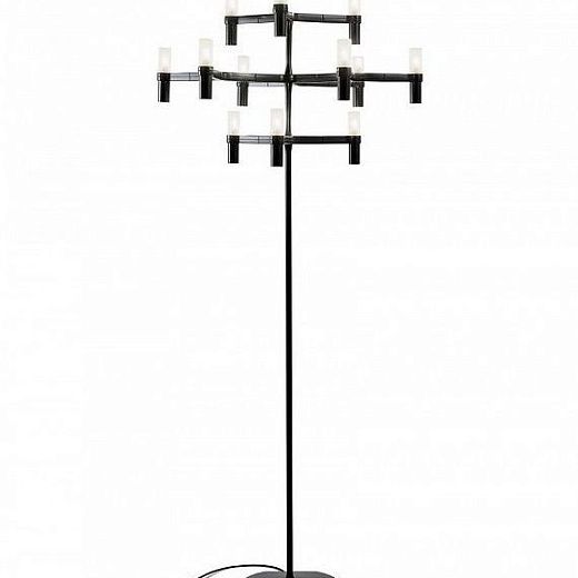 CRO HNW 21 CROWN black/white satin// напольный G9 12х25  х  CRO HNW 21