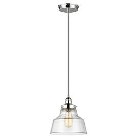 FE-BASKIN-P-A-PN BASKIN Polished Nickel /Clear// подвесной E27 1х60  х  FE-BASKIN-P-A-PN