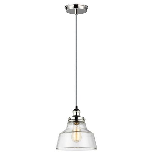 FE-BASKIN-P-A-PN BASKIN Polished Nickel /Clear// подвесной E27 1х60  х  FE-BASKIN-P-A-PN