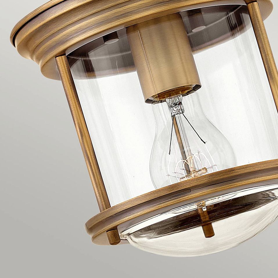 QN-HADRIAN-MINI-F-BR-CLEAR  HADRIAN Brushed Bronze/Clear// потолочный E27 1х60  х   