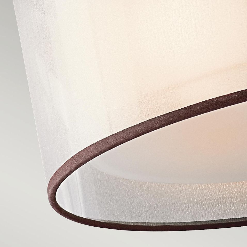 KL-LACEY-SF-MB LACEY Mission Bronze/Etched Opal Glass, Organza// потолочный E27 3х60  х   