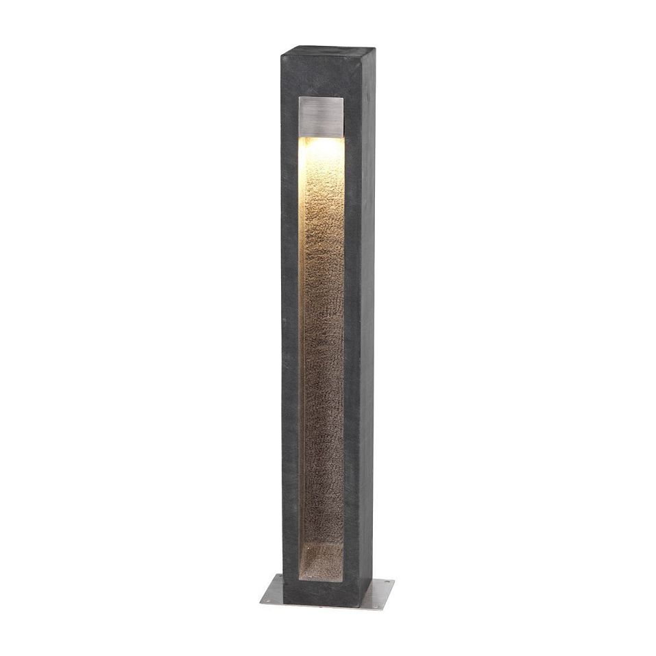 PARKSTONE-BOL-A PARKSTONE Basalt Stone with Stainless Steel/// напольный LED 2700K 1х6  х   