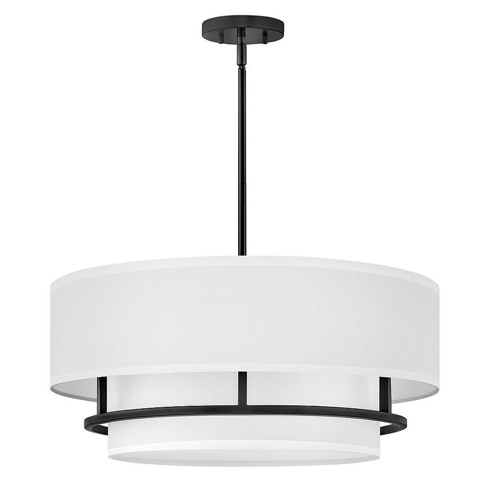 HK-GRAHAM-L-BK  GRAHAM черный/белый// подвесной E14 4х40  х   