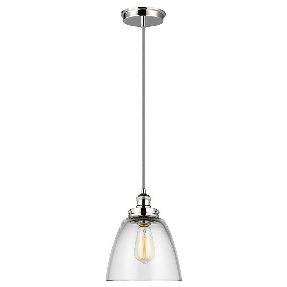 FE-BASKIN-P-B-PN BASKIN Polished Nickel /Clear// подвесной E27 1х60  х   