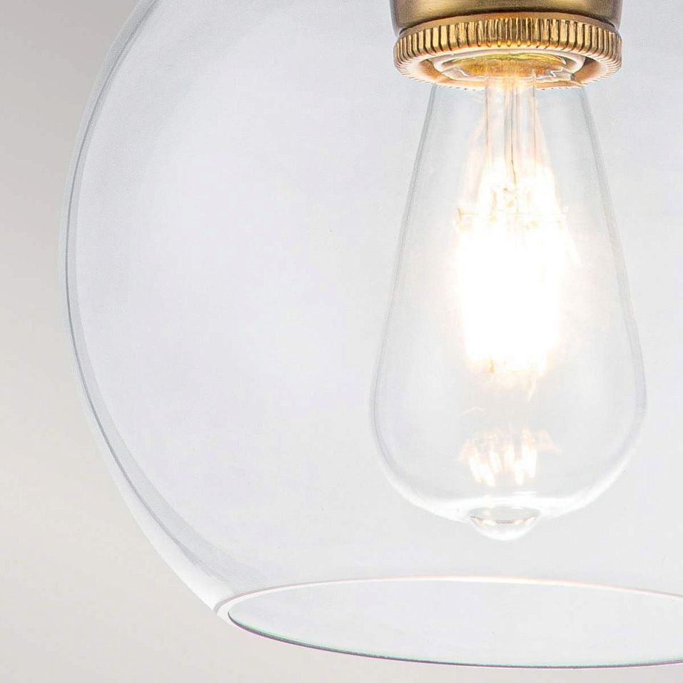 FE-TABBY-P-S-BB TABBY Burnished Brass/Clear// подвесной E27 1х60  х   