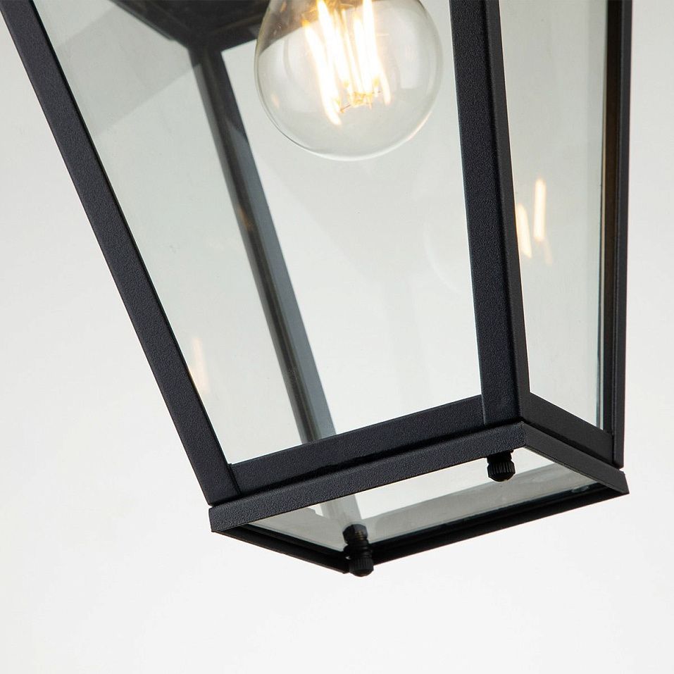 QN-ALFORD-PLACE8-S-MB ALFORD PLACE Museum Black /Clear glass// подвесной E27 1х60  х   