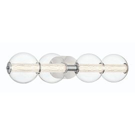 QN-ATOMO-4W-PC ATOMO Polished Chrome/Clear// настенный LED 1х13  х  QN-ATOMO-4W-PC