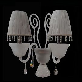 7700A01/7700/2A LUXURY LA FEMME хром-белый/белый// настенный E14 2х40  х  7700A01/7700/2A LUXURY