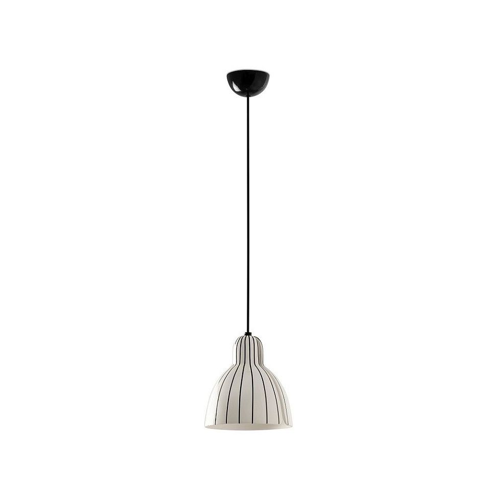 64255-127 VENICE Black/Black & White Gloss// подвесной E27 LED 1х15  х   