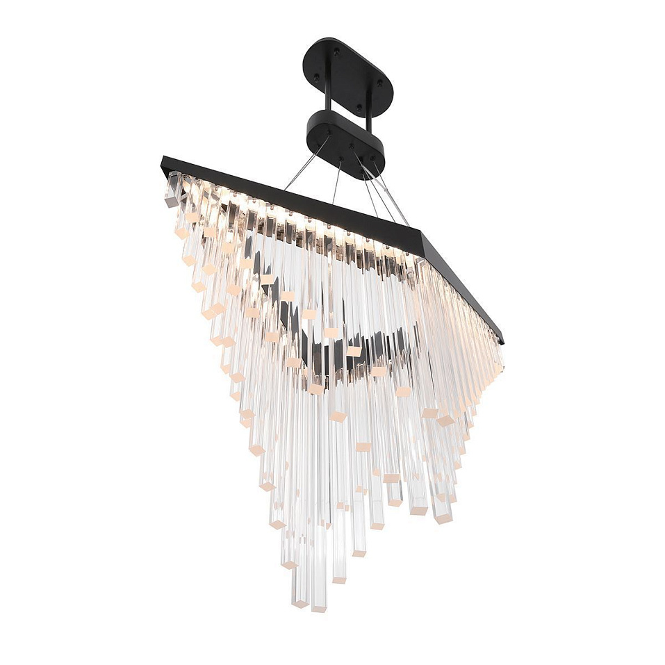 QN-VIVIEN-P-L-BK VIVIEN Matte Black/Clear// подвесной LED 1х40  х   