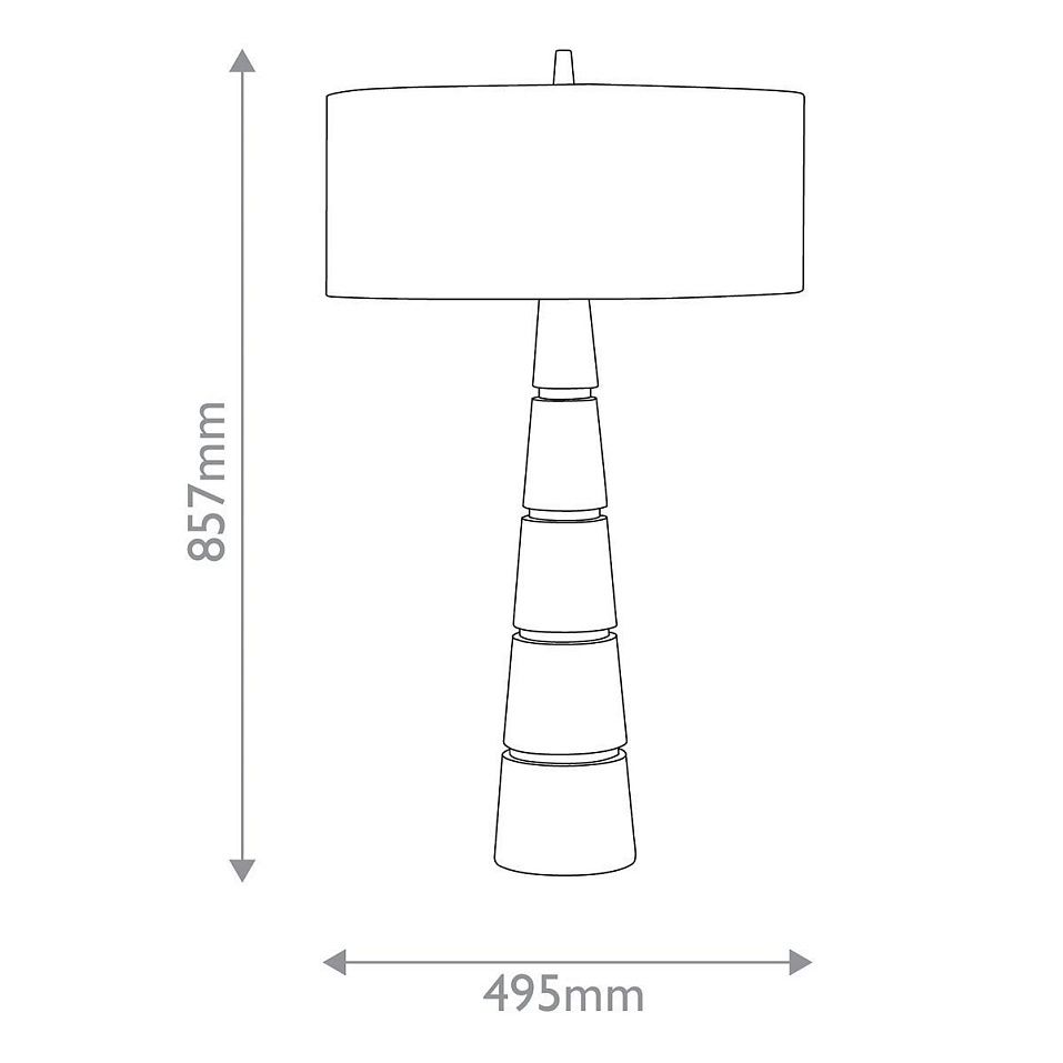QNC-ELEANORA-TL  ELEANORA Natural Brass/Off White// настольный E27 2х100  х   