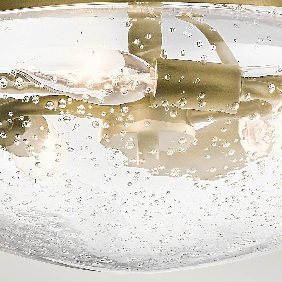 QN-BELLE-SF-BNB BELLE Brushed Natural Brass/Clear// потолочный E14 3х40  х   