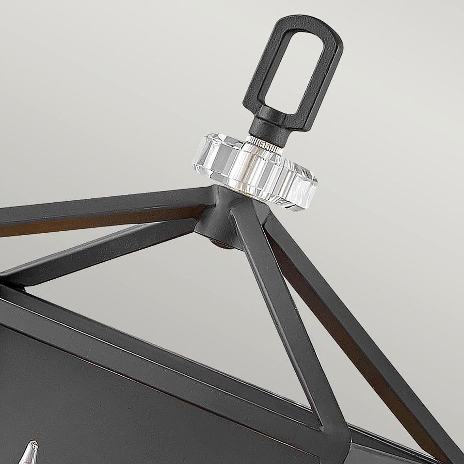 QN-STINSON2-BK STINSON Black with Polished Nickel/// настенный E14 2х60  х   