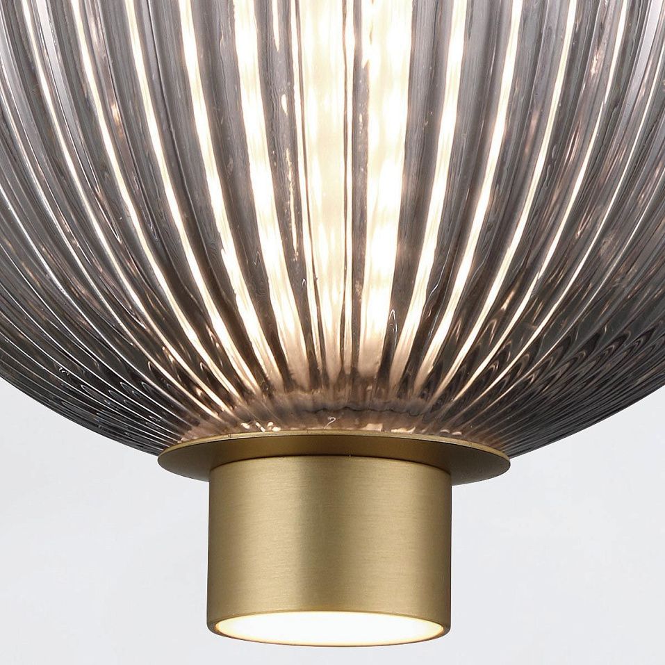 QN-PALMAS-2MP-BG PALMAS Brushed Gold/Smoked // подвесной LED 1х20  х   