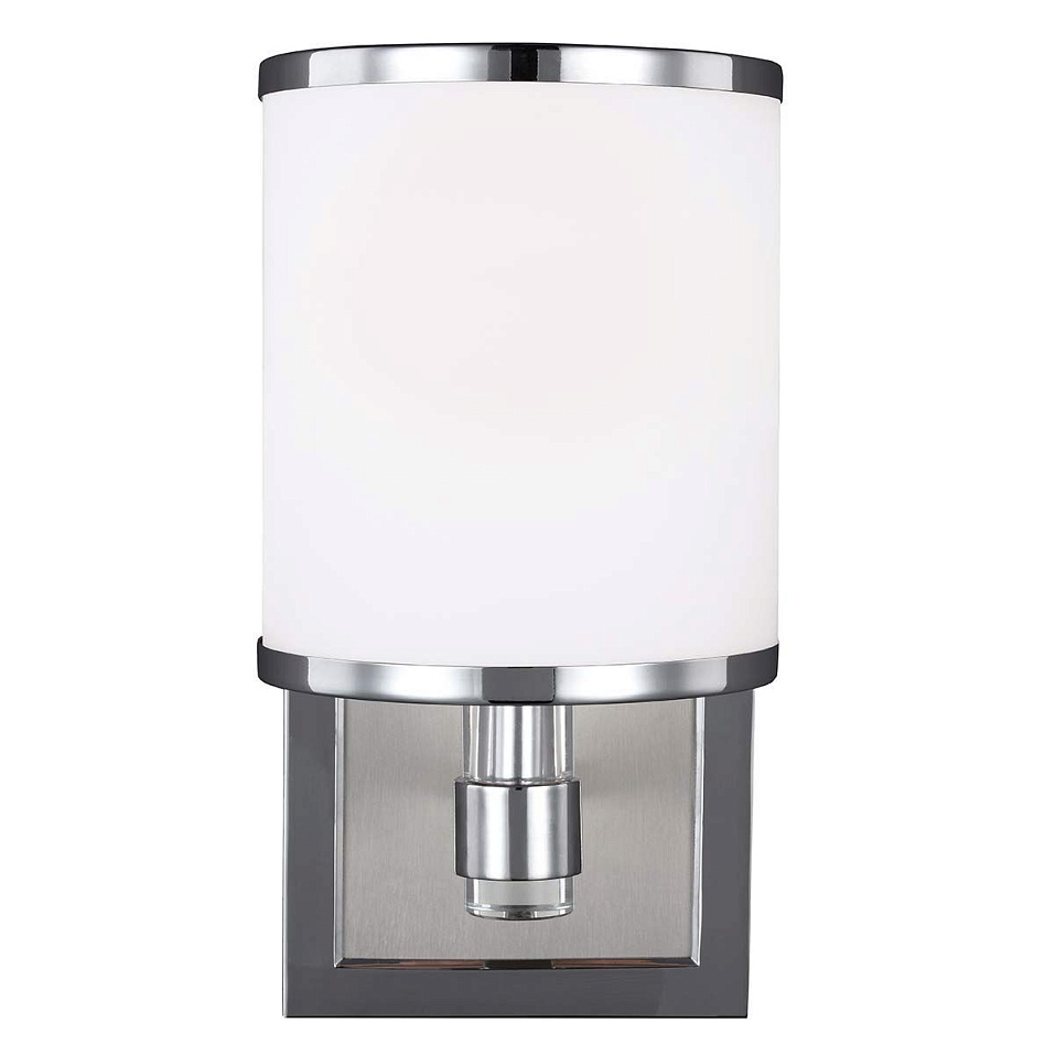 FE-PROSPECT-PARK1 PROSPECT PARK Satin Nickel with Chrome /Opalwhite// настенный E27 1х60  х   