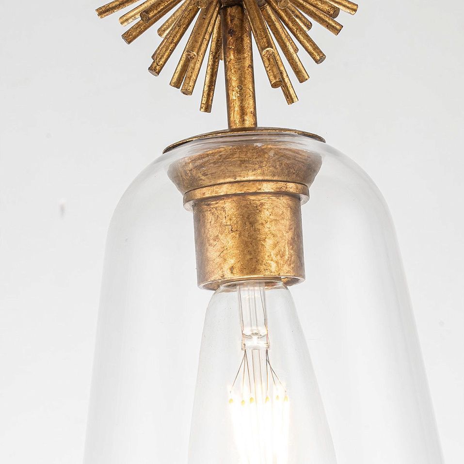 STARING-MP-DG-CLEAR STARING Distressed Gold /Clear// подвесной E27 1х40  х   