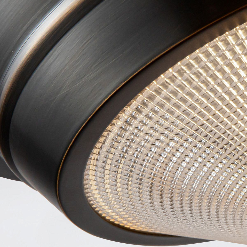QN-WILLARD-F-S-UBZ-PG WILLARD Urban Bronze /Clear Prismatic// потолочный E14 1х60  х   