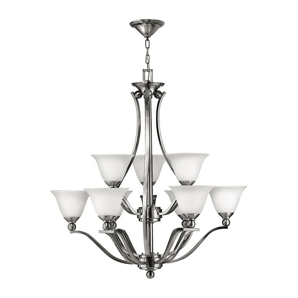 HK-BOLLA9  BOLLA Brushed Nickel/Opal glass// подвесной E27 9х60  х   