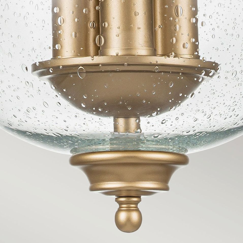FE-PICKERING-LANE-SF-PNBR PICKERING-LANE Painted Natural Brass /Clear Seeded// потолочный E14 3х40     