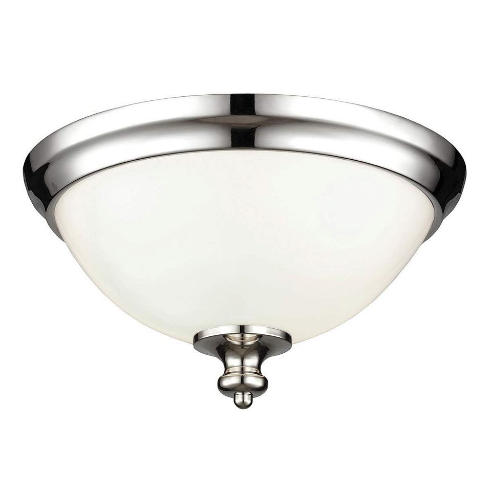 FE-PARKMAN-F-PN PARKMAN Polished Nickel /Opal Glass // потолочный E27 2х60  х   