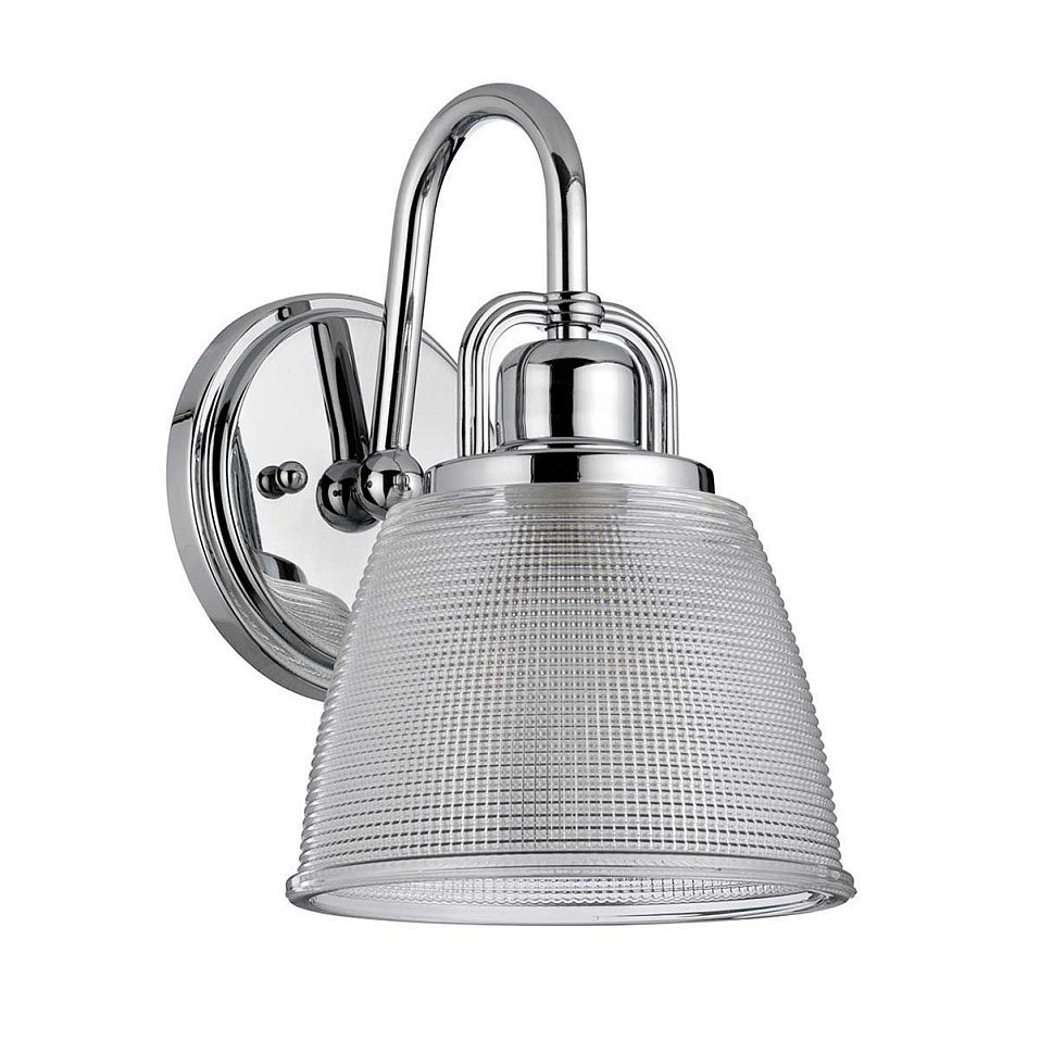 QZ-DUBLIN1-PC DUBLIN Polished Chrome/Clear// настенный G9 LED 1х3  х   