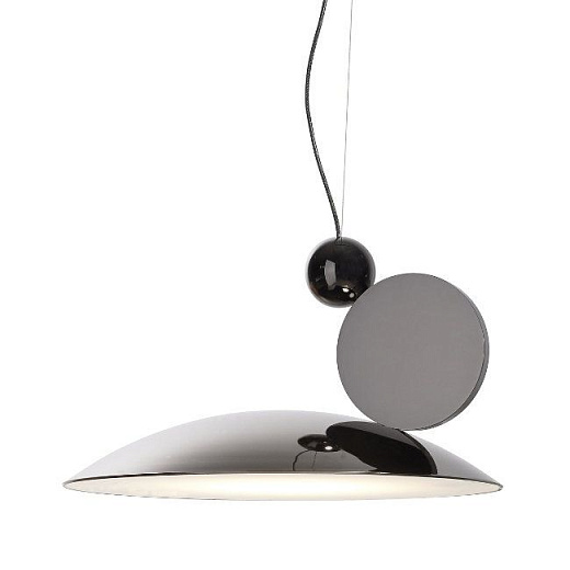 1001038 EQUILIBRIUM Bright black nickel/Bright black nickel//белый подвесной LED 1х17  х  1001038
