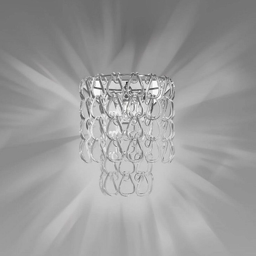 MINIGIOGALI AP CR/TR GIOGALI chrome/clear// настенный E14 1х60  х  MINIGIOGALI AP CR/TR