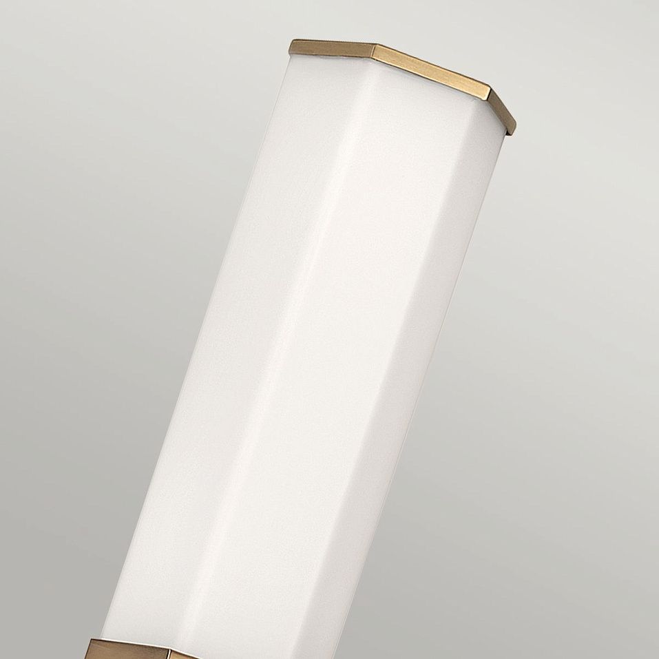 QN-FACET-LED1-HB-BATH FACET Heritage Brass/Opal// настенный LED 1х12  х   