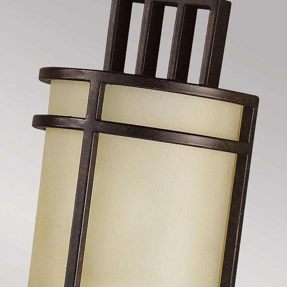 FE-FUSION1 FUSION Grecian Bronze/Amber Ribbed// настенный E27 1х60  х   