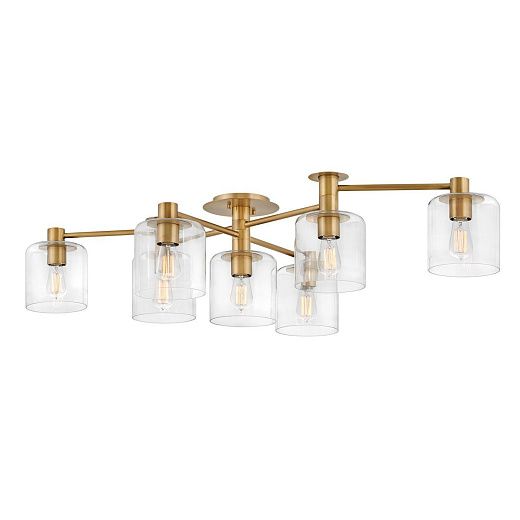 QN-AXEL7-HB  ALEX Heritage Brass /Clear// потолочный E27 7х60  х  QN-AXEL7-HB 