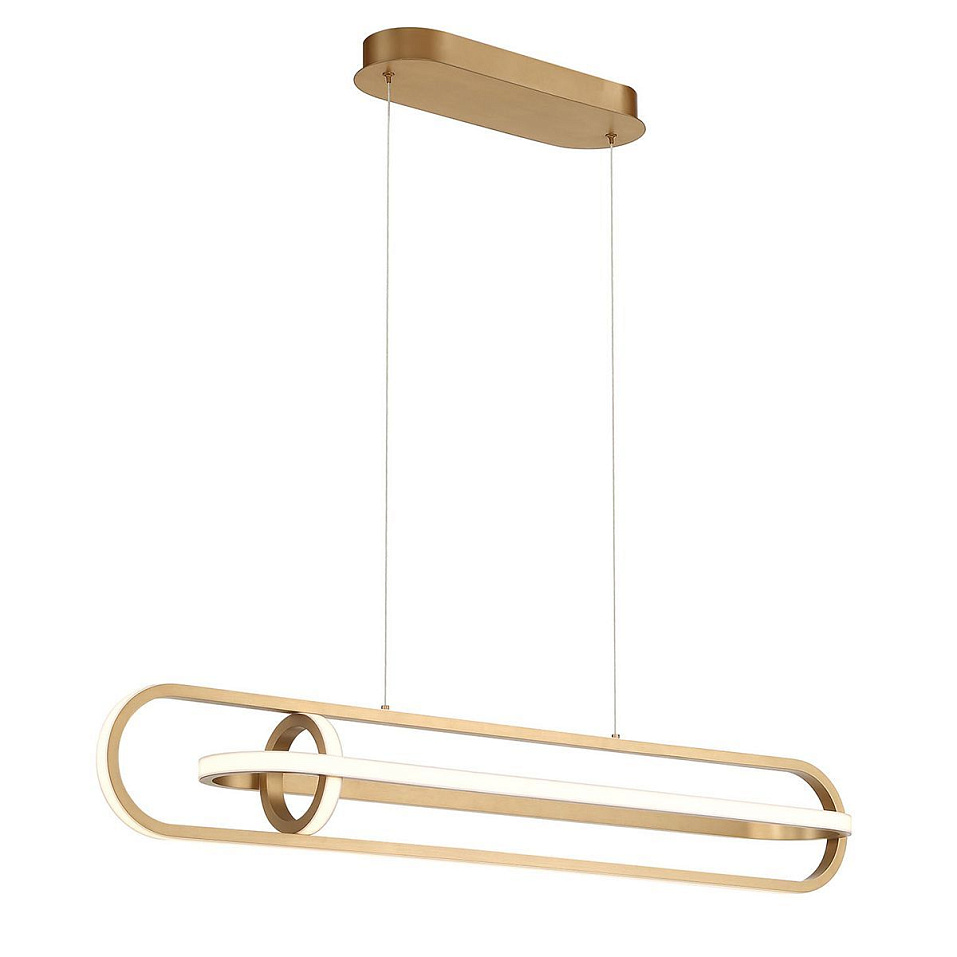 QN-DEMARK-LP-BG DEMARK Brushed Gold///белый подвесной LED 1х58  х   