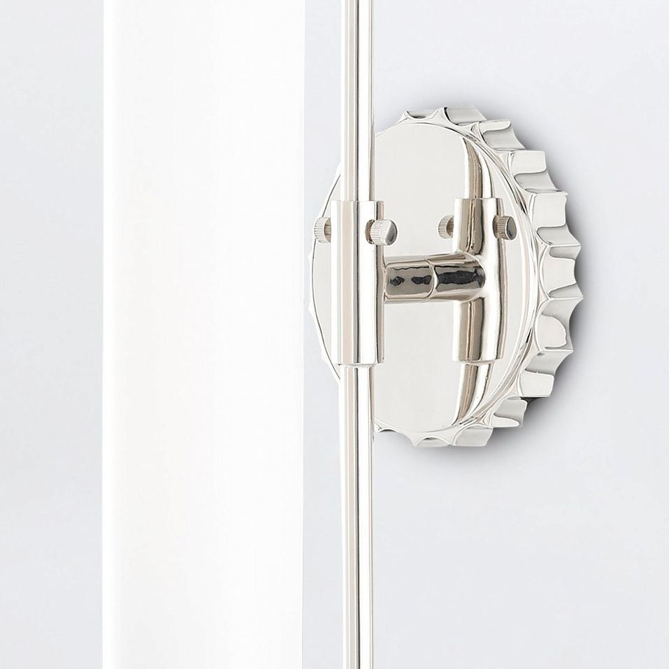 QNC-LATIMER-WB-PN  LATIMER Polished Nickel /White// настенный E27 1х60  х   